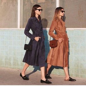 🚫SOLD🚫 REFORMATION Oakley Suede Coat Camel